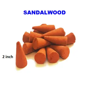 ขายส่งกรวยธูปไม้จันทน์ธรรมชาติจากกรวยธูปแบรนด์ดีที่สุดกรวยธูปไหลย้อนกลับ (สีส้ม) - Product Image 1