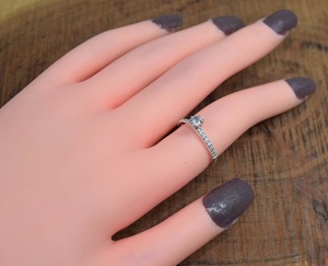 แหวนเพชรเซอร์โคเนีย925ทรงลูกบาศก์หรูหราคอลเลกชันใหม่ของขวัญเครื่องประดับแฮนด์เมดสำหรับคริสต์มาส - Product Image 4