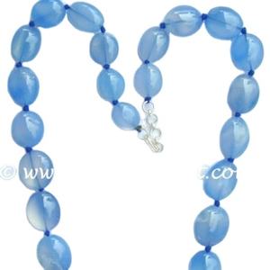 Pierre semi-précieuse de Onyx Vert Amande Collier - Product Image 3