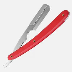 Professional Premium Quality Plastic Handle <b>Straight</b> <b>Razor</b> 10 Double Edge Blades <b>Kit</b> Cut Throat Shaving Disposable Beard Body - Product Image 3
