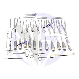 Kit de 34 éleveurs et forceps dentaires en acier, instruments de chirurgie buccale, ensemble d'instruments d'extraction, OEM/marque privée - Product Image 5