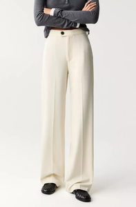 กางเกงขายาวทรงตรงเอวสูงคุณภาพสูงสำหรับผู้หญิง ปี 2025 กำลังเป็นที่นิยม ผลิตตามแบบ OEM ป้องกันรอยยับ แห้งเร็ว ระบายอากาศดี สไตล์ลำลองอัจฉริยะ สำหรับฤดูใบไม้ผลิ - Product Image 2