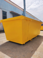 Collecte des déchets de construction, benne à crochet, benne à déchets, benne à déchets jetable, benne à déchets pour camion à benne basculante, benne à déchets personnalisée, benne à déchets à roulettes