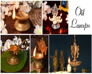 Lámpara de aceite de latón dorado tradicional al por mayor Kuber Diya deja la lámpara de adoración grabada para la decoración del hogar del templo - Product Image 5