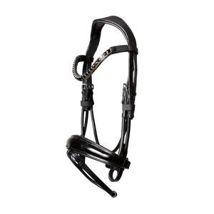 Brida anatómica de cuero con diseño de cristal Brida de cuero de caballo Diseño personalizado Brida de cuero de caballo - Product Image 1