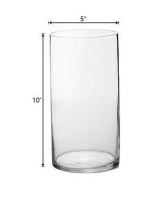 Vente en gros de vase cylindrique en verre clair classique de forme haute décoratif pour la maison vase à fleurs en verre vase cylindrique en verre décoration pour la maison - Product Image 1