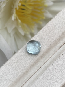 Cabochons en forme de coussin aigue-marine de couleur naturelle avec une pierre précieuse en vrac de bon lustre pour la fabrication de bijoux 2.01 carats - Product Image 2