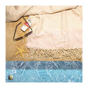 Toalla de playa de algodón de bambú ultra absorbente Sunshine Ready, secado rápido, tacto suave, capas transpirables, resistente a la arena, comodidad de lujo - Product Image 6