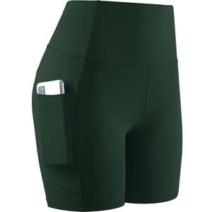 กางเกงขาสั้นเอวสูงสำหรับผู้หญิงกางเกงขาสั้นสำหรับใส่เล่นโยคะออกกำลังกายเล่นฟิตเนสแบบไร้ตะเข็บ - Product Image 4