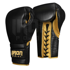 Gants à lacets en cuir de qualité supérieure pour la boxe Gants de boxe à lacets de sport de qualité supérieure Nouvelle arrivée Gants de boxe à lacets - Product Image 2