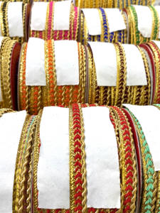 Costura GIMP oro trenzado TRIM 25mm encaje para bufanda Carnaval y prendas católicas lurex tatting TRIM ofertas en venta al por mayor - Product Image 6