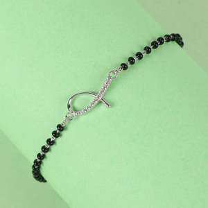 NOVAMART Fine Lia Hand Mangalsutra <b>Bracelet</b> 925 Sterling Silver Fine Charm Wholesale Export - Product Image 2