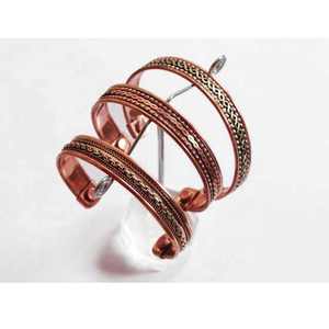 กำไลข้อมือทองแดงปรับได้ 100% ยี่ห้อวันเดอร์แคร์ รุ่นขายดีที่สุด สำหรับผู้หญิงผู้ชาย บรรเทาอาการปวดข้ออักเสบ ดีไซน์รูปกางเขนคริสเตียน - Product Image 1