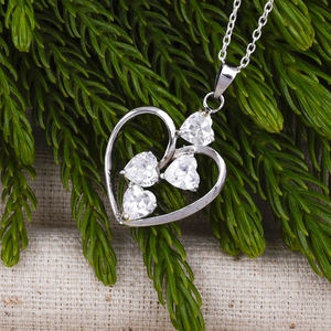 Coeur Cut Herkimer Gemstone 925 Sterling Silver Heart Shape pendentifs Argent Plaqué Romantique À La Mode Pendentif Pour Cadeau De Mariage - Product Image 6
