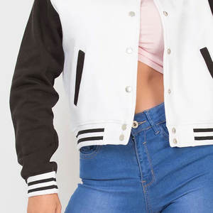 Vestes Letterman Varsity personnalisées Vestes de baseball décontractées pour femmes hiver personnalisées Coton Rempli Séchage rapide Respirant - Product Image 5