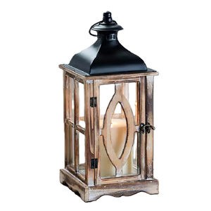 Lanterne à bougie en métal et bois, finition brune, pour la décoration de la maison et des tables de mariage, lanternes à bougie suspendues, best-seller - Product Image 5