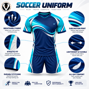 Tenue de compétition de football combinant tissu performant, coupe confortable et construction respirante pour les matchs de compétition - Product Image 6