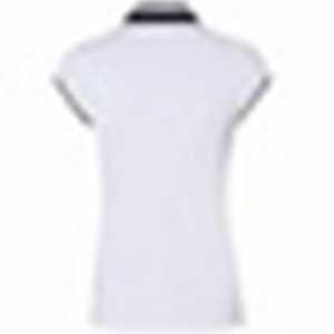 Venta al por mayor logotipo personalizado de alta calidad de algodón y poliéster Polo de cuello de trabajo para mujer Polo de golf Pose elástico costilla Polo ajustado - Product Image 4