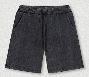 Short de survêtement décontracté en velours côtelé vintage pour homme, avec poche à la taille et motif cargo. - Product Image 2