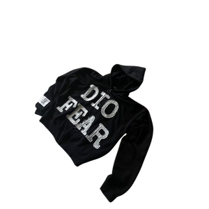 Sudadera con capucha bordada desgastada de mezclilla de lana de algodón 100% con logotipo personalizado hecho en fábrica, ropa de calle de invierno, Sudadera con capucha para Unisex - Product Image 3