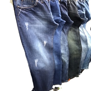 กางเกงยีนส์ขาตรงทรงสลิมฟิตขนาดใหญ่สำหรับผู้ชาย - Product Image 3