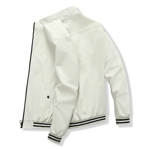 Veste sur mesure Varsity Letterman pour hommes, veste boutonnée décontractée en laine épaisse coupe-vent, logo brodé sur le devant - Product Image 2