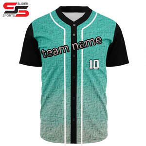 Ensembles d'uniformes de baseball sublimés Chemises de baseball en maille solide pour hommes Maillot de softball personnalisé avec broderie cousue et logo imprimé - Product Image 3