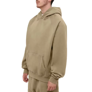 Clothing Manufacturers Custom <b>80</b>% Cotton 20% Polyester High Quality Fleece Raglan Oversized Blank Hoodies Unisex Hoodies - Product Image 1