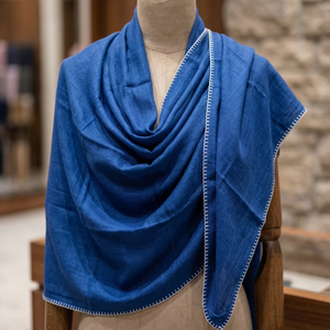 Wholesale AHE Zubda Women Viscose Hijab Soft Lightweight Breathable Solid Color Medium Length 3-Side Lace Double Kingri Scarf - Product Image 1