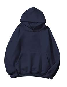 Nouvel arrivage de pulls à capuche personnalisables 100% coton de haute qualité séchage rapide respirant grande taille ensembles d'hiver à motif solide - Product Image 5