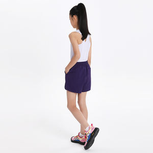 Pantalones Cortos Deportivos de Verano para Niñas, Transpirables, con Cintura Elástica, de Secado Rápido, Colores Sólidos, para Actividades Deportivas - Product Image 5