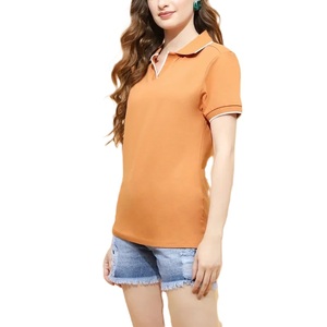 Polo de Verano de Alta Calidad para Mujer, Manga Corta, Corte Ajustado, Algodón Jersey Ecológico 210g, Diseño Liso, Transpirable - Product Image 5