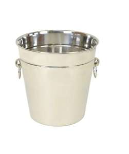 Enfriador de champán cilíndrico con acabado pulido, cubeta para bebidas de aluminio y cubo de hielo, enfriador de vino de moda a precio de mayoreo - Product Image 3