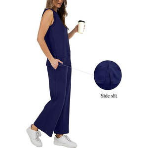 Casual Crop TopTracksuit Mujer Deportes 2 piezas Conjunto Sudaderas Pullover Sudaderas con capucha Traje Mujer Trajes de chándal Conjuntos - Product Image 2