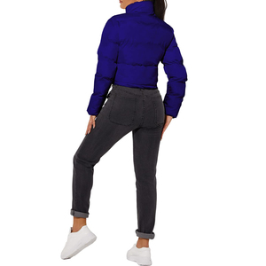 แจ็กเก็ตขนเป็ดน้ำหนักเบาของผู้หญิงเสื้อโค้ทบับเบิ้ลมีซิปปิดพองฟู - Product Image 5