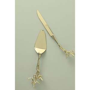 Ensemble de service de fromage à gâteau en métal de qualité supérieure avec un design élégant pour les fonctions de mariage et les réunions de famille festives - Product Image 2