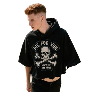 Unisex Y2K Men's Hoodie 3D Puff Printing Letter <b>White</b> <b>Zip</b>-<b>Up</b> Pullover Oversized 100% Cotton for Autumn Winter - Product Image 4