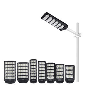 Control remoto integrado todo en uno, resistente al agua, a la oscuridad del anochecer, fotocélula, 100W-700W, luces de calle solares ABS para estacionamiento - Product Image 1