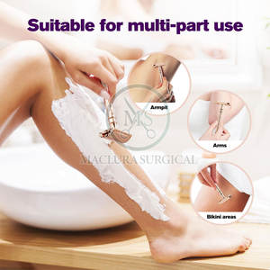 มีดโกนแบบปลอดภัยด้ามจับมีพื้นผิวเพื่อการควบคุมที่แม่นยำและประสบการณ์การโกนที่นุ่มนวลมีดโกนแบบปลอดภัย - Product Image 3