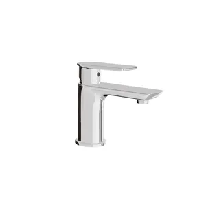 Robinet mitigeur pour lavabo HERA à levier unique 8201 chromé, robinet de salle de bain au design moderne pour une esthétique contemporaine - Product Image 2