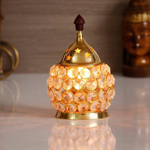 Premium Elegant Thick Brass <b>Tea</b> <b>Light</b> Holder for Ambient Home Decoration for <b>Christmas</b> Season - Product Image 1