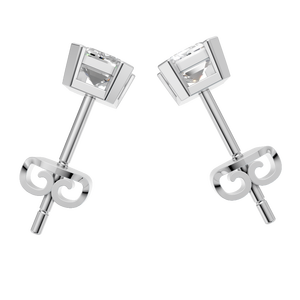 Pendientes de Moissanita con Corte Esmeralda, Oro de 14K, Cuatro Puntas, Modernos, Certificados por IGI, Joyería Fina para Mujer, Venta al por Mayor, Regalo de Boda, Fábrica - Product Image 3