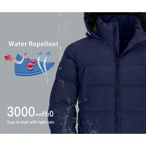 Chaqueta acolchada personalizada, abrigo cálido de invierno, chaqueta con cremallera y cintura elástica, nuevo diseño, chaqueta de plumón de alta calidad con capucha para hombre, chaqueta para exteriores - Product Image 5