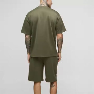 Premium Quality 100% Cotton Eco-Friendly Men's Summer Set Breathable Quick Dry Lightweight Embroidered Logo <b>Hip</b> Hop Print Design - Product Image 6