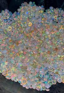 Cabochon d'opale de miel naturel éthiopien multi-feu pierres précieuses en vrac de qualité supérieure certifié par une tierce partie mélange d'opale d'origine ethnique pour - Product Image 2