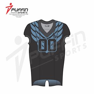 Haute qualité personnalisé Football américain uniforme sport maillot pantalon ensemble à manches courtes respirant impression numérique 100% lettre motif - Product Image 2