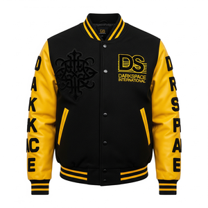 Personnalisable Nouveau Design Varsity Jacket Chenille Broderie Durable Matériau Chaud Manches en Cuir Support en Métal Hiver Avant - Product Image 6