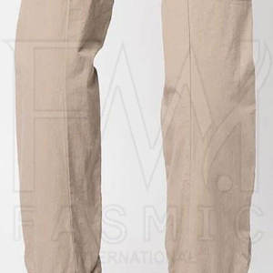 Pantalon cargo décontracté pour homme en tricot léger avec logo et marquage personnalisables 100% coton - Product Image 5