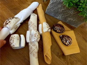 Anneaux de serviette décoratifs coquillage Exportateur en gros pour banquet de mariage et table de restaurant - Product Image 4