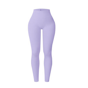 Nuevos pantalones de mallas de Yoga de secado rápido transpirables de Color sólido ligero para mujer con cintura elástica para gimnasio correr Fitness - Product Image 2